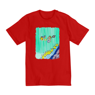 Nome do produto Chaves e Pica-Pau nas Cataratas Camisa Infantil (10 a 14)