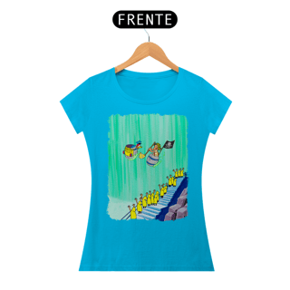 Nome do produto Chaves e Pica-Pau nas Cataratas Camisa Baby Long