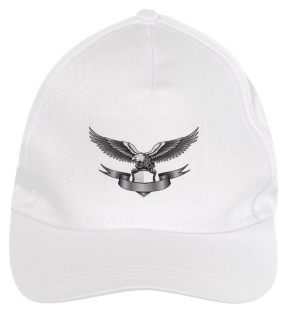 BONÉ BRANCO ABA CURVADA AGUIA