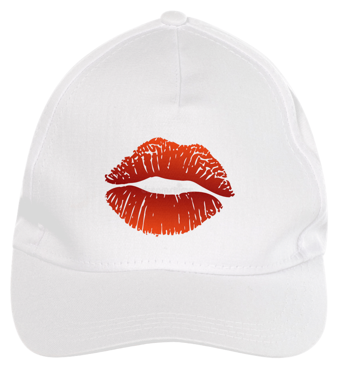 Nome do produto: boné branco aba curvada beijo