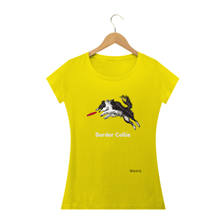 Nome do produto Border Collie Frisbie / T-shirt Women Border Collie 