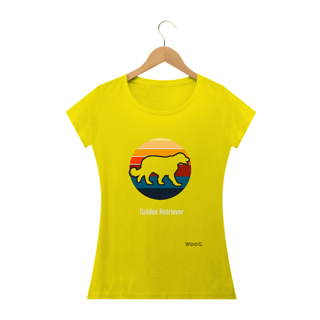 Nome do produto Camiseta Golden Retriever Vazado / t-shirt Women Golden