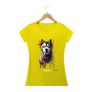 Nome do produto Pintura Husky / T-shirt Women Husky 