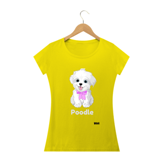 Nome do produto Poodle Branco / T-shirt Woman Poodle White