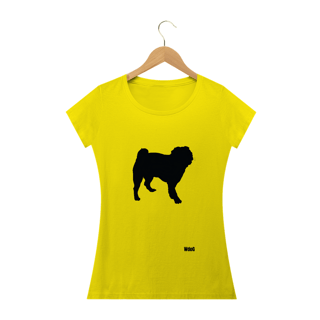 Nome do produto Sombra do Pug / T-shirt Woman Pug