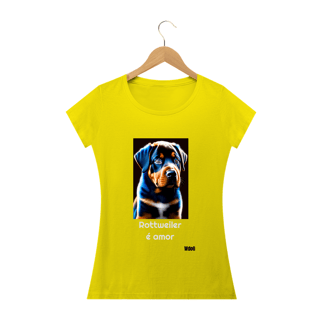 Nome do produto Rottweiler é amor / T-shirt Woman Rottweiler