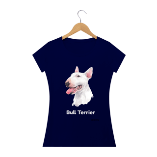 Nome do produto Bull Terrier Branco / T-shirt Women Bull Terrier White
