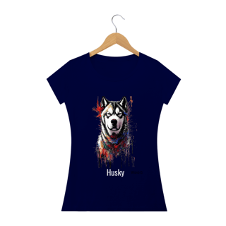 Nome do produto Pintura Husky / T-shirt Women Husky 