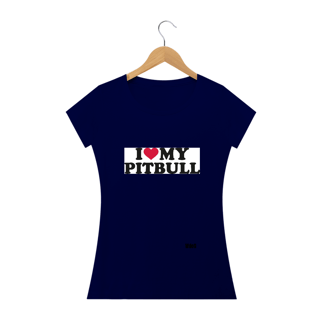 Nome do produto Eu amo meu pitbull / T-shirt Woman Pitbull