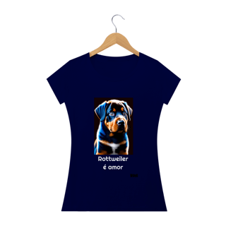Nome do produto Rottweiler é amor / T-shirt Woman Rottweiler