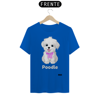 Nome do produto Desenho Poodle Branco / T-shirt Poodle