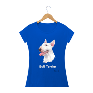 Nome do produto Bull Terrier Branco / T-shirt Women Bull Terrier White