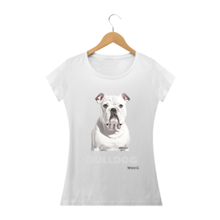 Nome do produto Bulldog Branco / T-shirt Women Bulldog White
