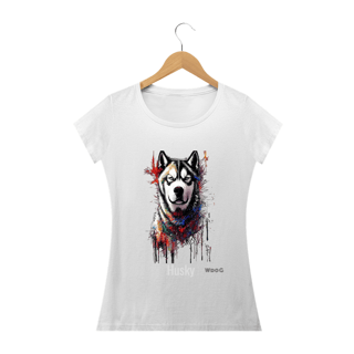 Nome do produto Pintura Husky / T-shirt Women Husky 