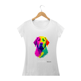 Nome do produto Pintura de Labrador / T-shirt Woman Labrador