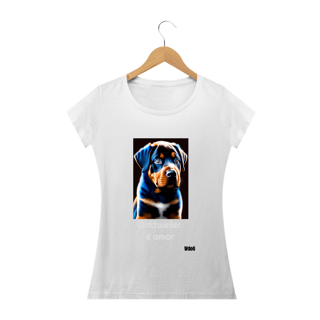 Nome do produto Rottweiler é amor / T-shirt Woman Rottweiler