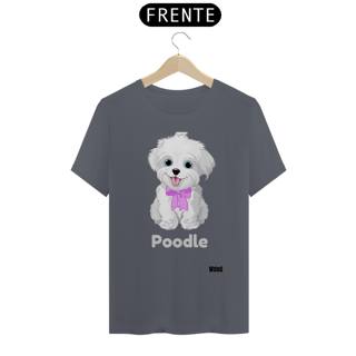 Nome do produto Desenho Poodle Branco / T-shirt Poodle