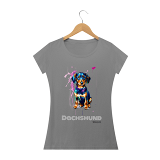 Nome do produto Dachshund Pintura / T-shirt Women Dachshund