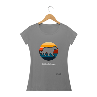 Nome do produto Camiseta Golden Retriever Vazado / t-shirt Women Golden