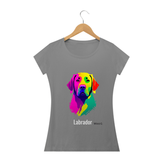 Nome do produto Pintura de Labrador / T-shirt Woman Labrador