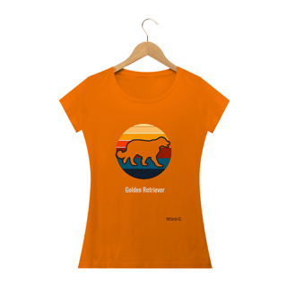 Nome do produto Camiseta Golden Retriever Vazado / t-shirt Women Golden