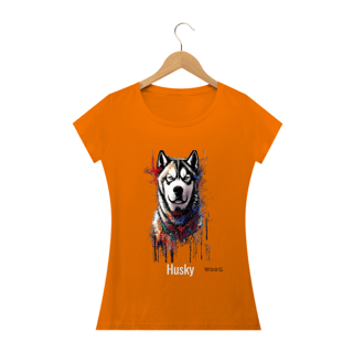 Nome do produto Pintura Husky / T-shirt Women Husky 