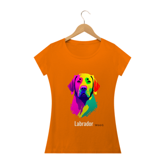 Nome do produto Pintura de Labrador / T-shirt Woman Labrador