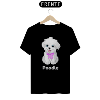 Nome do produto Desenho Poodle Branco / T-shirt Poodle