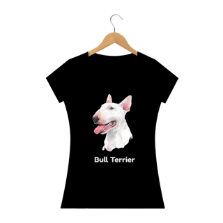 Nome do produto Bull Terrier Branco / T-shirt Women Bull Terrier White