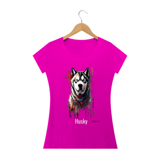 Nome do produto Pintura Husky / T-shirt Women Husky 