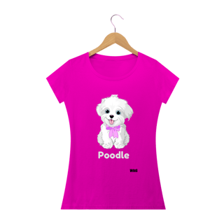 Nome do produto Poodle Branco / T-shirt Woman Poodle White