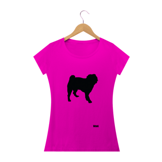 Nome do produto Sombra do Pug / T-shirt Woman Pug
