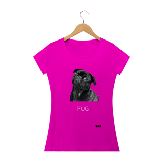 Nome do produto Pug Observador / T-shirt Woman Pug