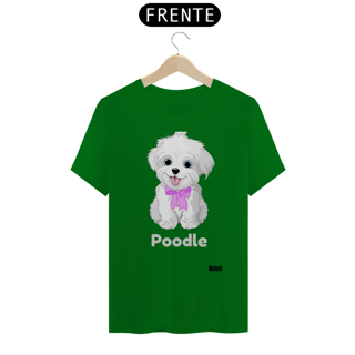 Nome do produto Desenho Poodle Branco / T-shirt Poodle
