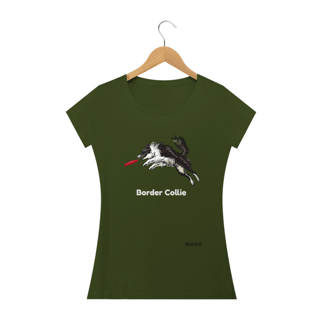 Nome do produto Border Collie Frisbie / T-shirt Women Border Collie 