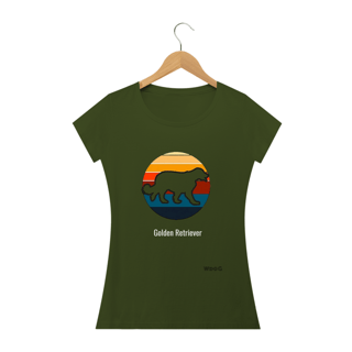 Nome do produto Camiseta Golden Retriever Vazado / t-shirt Women Golden