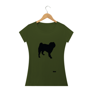 Nome do produto Sombra do Pug / T-shirt Woman Pug