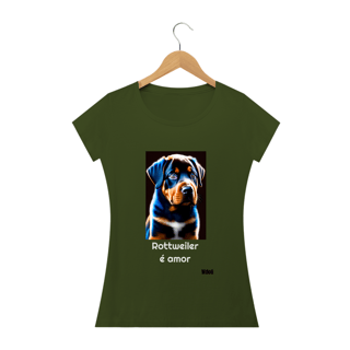 Nome do produto Rottweiler é amor / T-shirt Woman Rottweiler