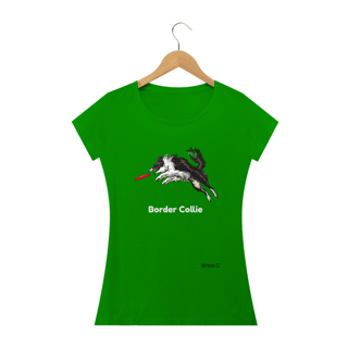 Nome do produto Border Collie Frisbie / T-shirt Women Border Collie 