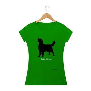 Nome do produto Golde Retriever sombra / T-shirt Women Golden Retriever 