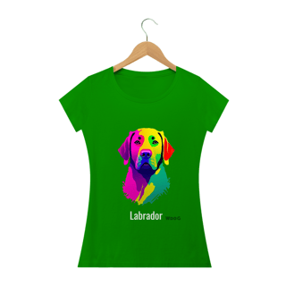 Nome do produto Pintura de Labrador / T-shirt Woman Labrador