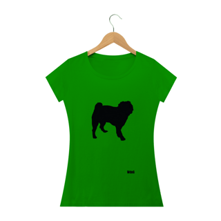 Nome do produto Sombra do Pug / T-shirt Woman Pug