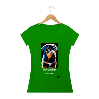 Nome do produto Rottweiler é amor / T-shirt Woman Rottweiler