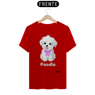 Nome do produto Desenho Poodle Branco / T-shirt Poodle