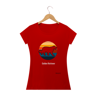 Nome do produto Camiseta Golden Retriever Vazado / t-shirt Women Golden