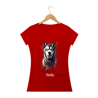 Nome do produto Pintura Husky / T-shirt Women Husky 