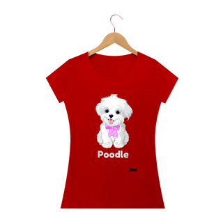 Nome do produto Poodle Branco / T-shirt Woman Poodle White