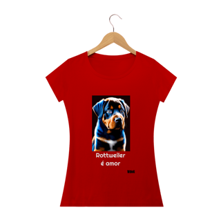 Nome do produto Rottweiler é amor / T-shirt Woman Rottweiler
