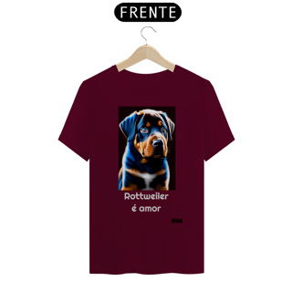 Nome do produto Rottweiler é amor / T-shirt Rottweiler