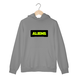 Nome do produto Moletom Canguru Unissex | Aliens 
